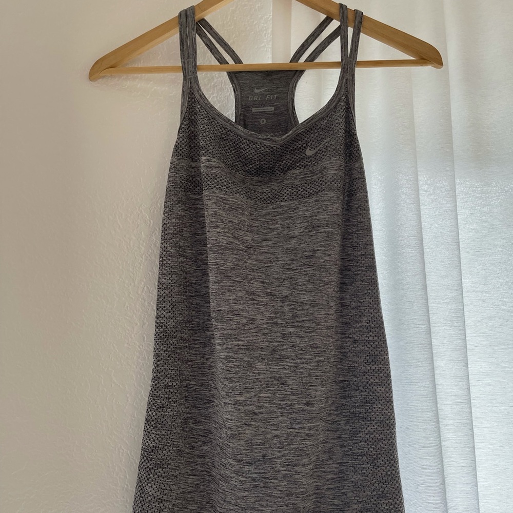 Nike charcoal grey dri-fit workout tank
